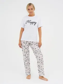 Брюки женские KAFTAN "Треугольники" р. 40-42, серый