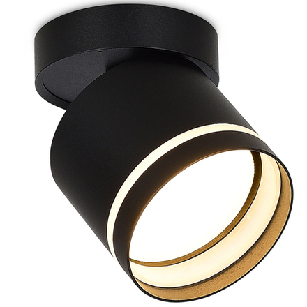 Donel, св-к накладной, цвет ЧЕРНЫЙ, D84xH90мм, под лампу GX53, IP20, серия: DN02