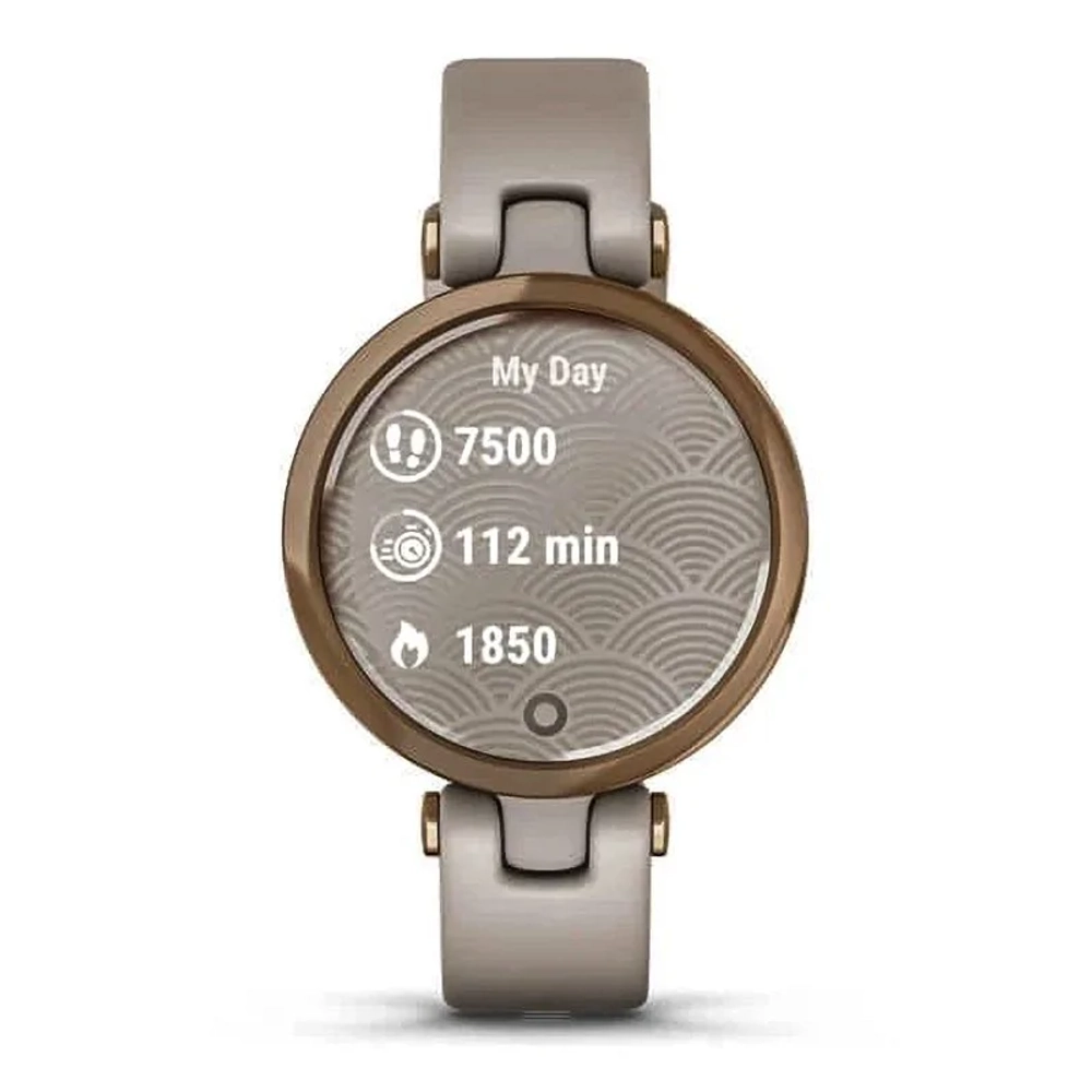 Смарт-часы Garmin Lily безель цвета розовое золото, песочный корпус и, силиконовый, ремешок 010-02384-11