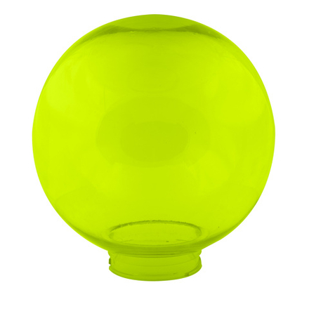 UFP-R200A GREEN Рассеиватель в форме шара для садово-парковых светильников. Диаметр 200мм. Тип соединения с крепежным элементом резьбовой. Материал САН-пластик. Цвет зеленый. Упаковка 16 шт. в групповой картонной коробке.