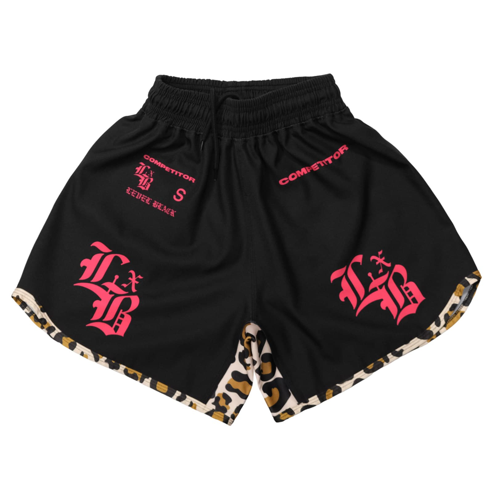Шорты Level x Black Pink Leopard Competitor Black