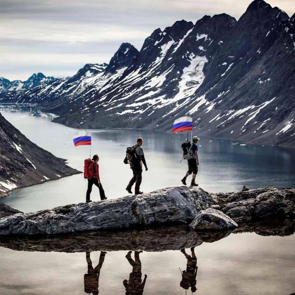 Телескопический ручной флагшток для массовых мероприятий 2 м