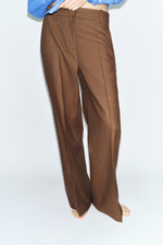 Широкие брюки из смесовой шерсти manteco — zw collection