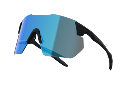 Спортивные очки 720armour Kamikaze C9 / Matte Black / Ultra Blue Lens
