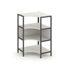 Shelf System Односекционный угловой стеллаж трехярусный SN.STMU-311 Дуб Наварра/Металл Антрацит 810*