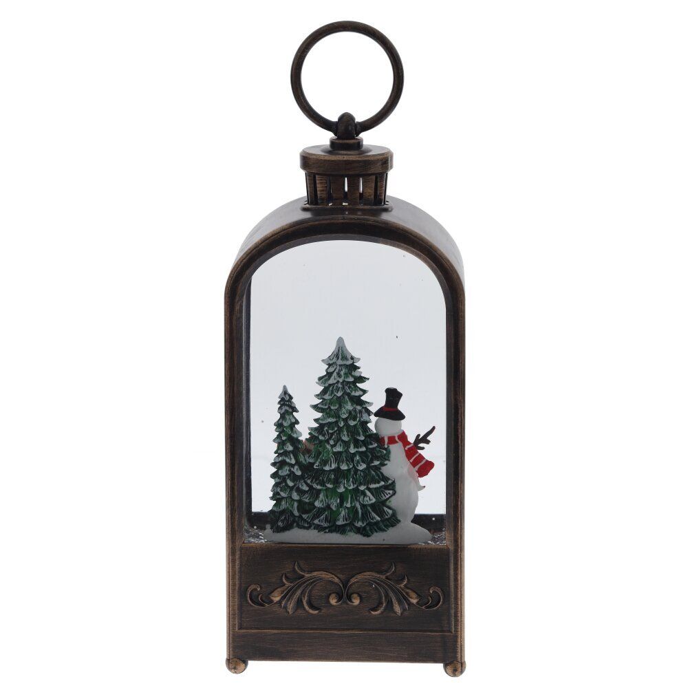 GAEM Изделие декоративное "Фонарь" (подсвет, муз, вьюга, 3хААА н/п +USB), L10 W6 H27 см