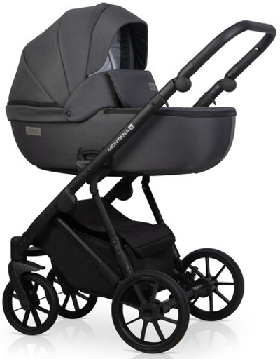 Детская коляска Riko Basic Montana X 3 в 1 53 Dark grey (т.серый)