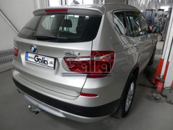 Фаркоп оцинкованный Galia B019A для BMW X3 2010-2017, X4 2014-2018(паспорт и сертификат в комплекте)(без электрики)
