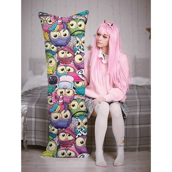 Дакимакура подушка детская совы арт. 0020