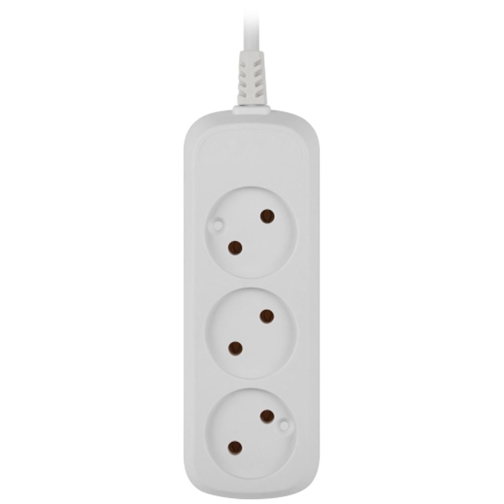 Удлинитель электрический ЭРА UDL-10-330 Greenline 3 розетки без заземления 3м ПВС 2x0.75мм2 | Бытовые удлинители