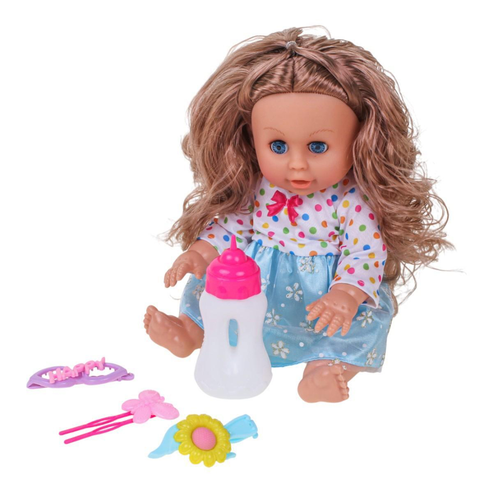 Пупс функциональный с аксесс., коробка L-8060D