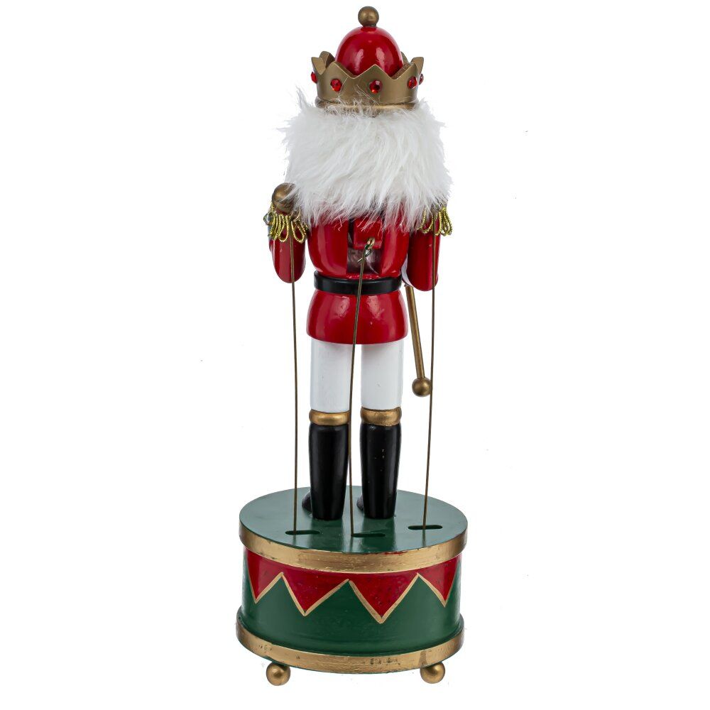 GAEM Фигурка декоративная "Щелкунчик" с музыкой и движением, L10,5 W10,5 H30,5 см