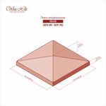 White Hills - Плита 4-х скатная 825-10 (50x50)