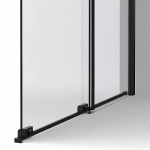 Душевая перегородка Vincea Walk-In VSW-1WSL120GSB 120 профиль черный матовый/стекло янтарь
