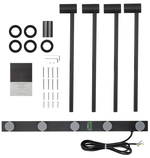 Полотенцесушитель электрический встраиваемый WONZON & WOGHAND HAMBURG, Черный матовый (WW-AL314-MB)