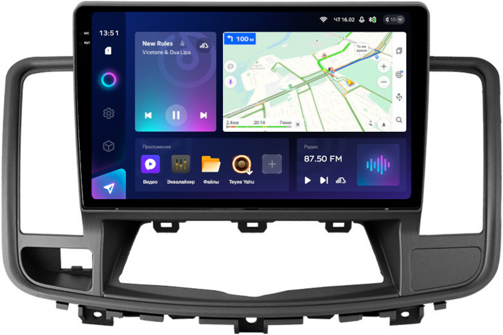 Магнитола для Nissan Teana J32 2008-2013 (ШГУ цветной) - Teyes CC3-2K монитор 10.36" 2K QLED на Android 10, ТОП процессор, CarPlay, 4G SIM-слот