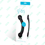 Стеклянный двусторонний стимулятор простаты, 14 см