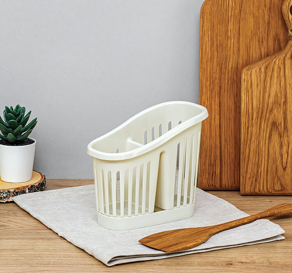 Сушилка для столовых приборов 2х секционная М1165