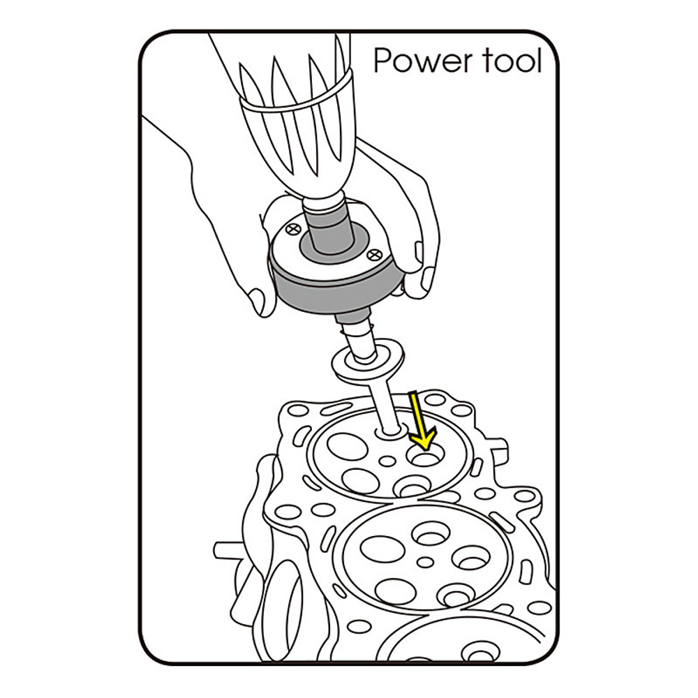 Приспособление для притирки клапанов на дрель, 3 предмета KING TONY 9AH0331