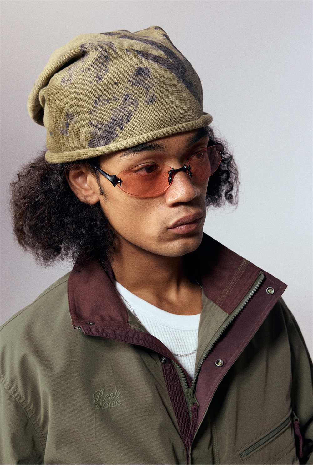 Куртка Nothomme Monterest Outdoor Water-Repellent Retro Mountain Style Color-Block Loose Fit Stand Collar Workwear Jacket