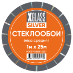 Стеклообои Елка средняя Silver 1х25