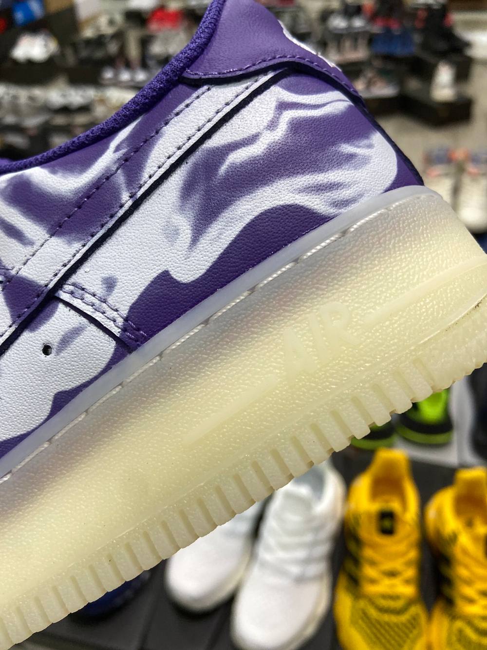 Nike Air Force 1 Low '07 QS "Purple Skeleton Halloween"