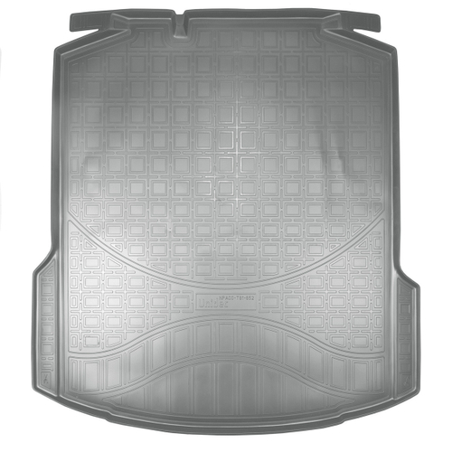Коврик в багажник Norplast/Unidec для Skoda Rapid в кузове NH HB (2013-) Серый,без ушей, полиуретан, арт.NPA00-T81-652-G