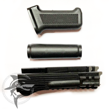 Пластиковое цевье с накладкой и рукоять для АК, АК103, АКМ, Сайга (Новое)