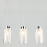 Светильник на подвесе с плафонами 50001/3 хром