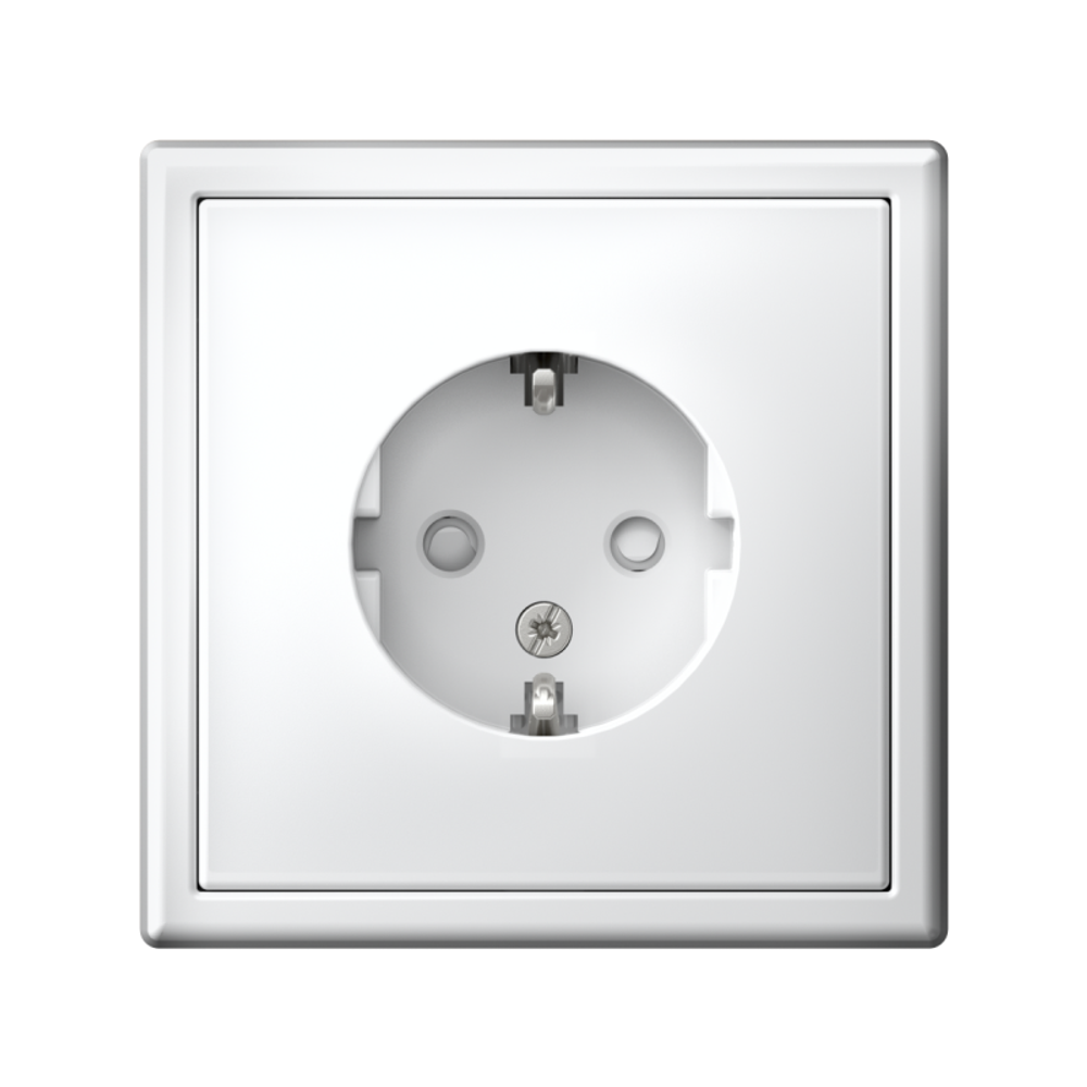 Розетка ArtGallery 16А с заземл. защ. шторки механизм бел. SE GAL000145