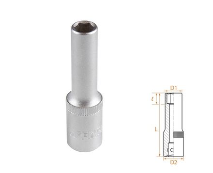 Цена на AFFIX (AF00130008) Головка торцевая глубокая шестигранная 3/8", 08 мм