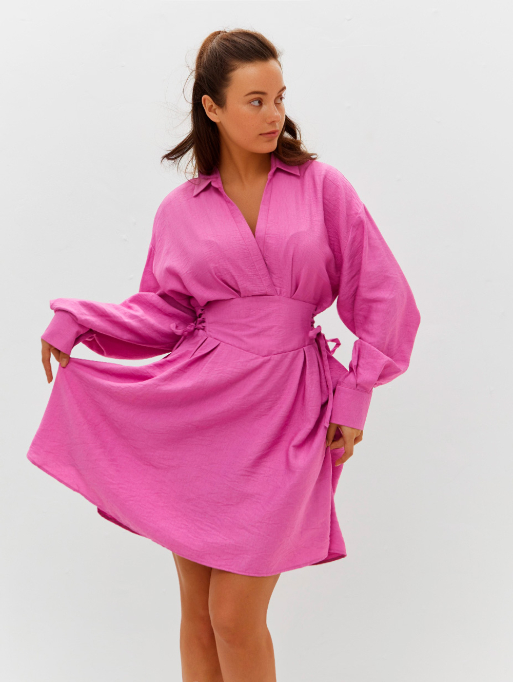 Платье Бьянка мини розовый