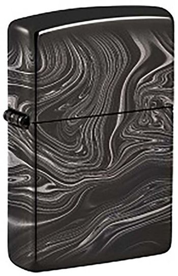 Зажигалка Zippo Marble Pattern с покрытием High Polish Black (49812)