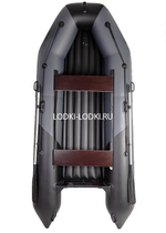 Хантер 365 ЛКА серый-черный (Лодка ПВХ под мотор НДНД)