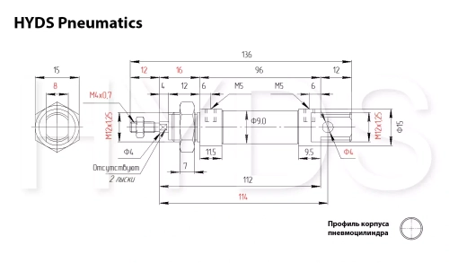 DSNU-8-50-P-A Пневмоцилиндр
