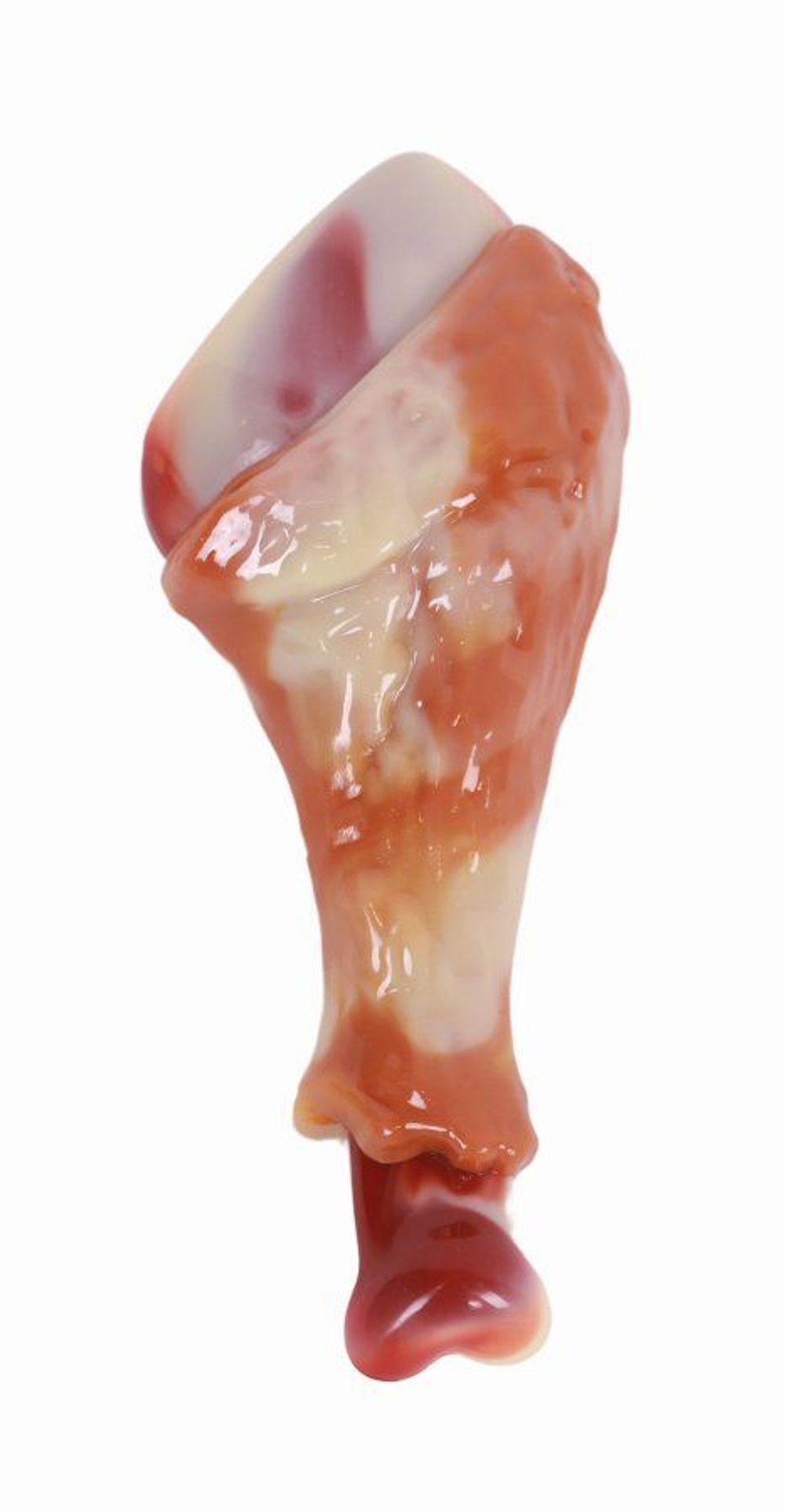 Игрушка для собак Карнивор голень, вкус бекона, красная