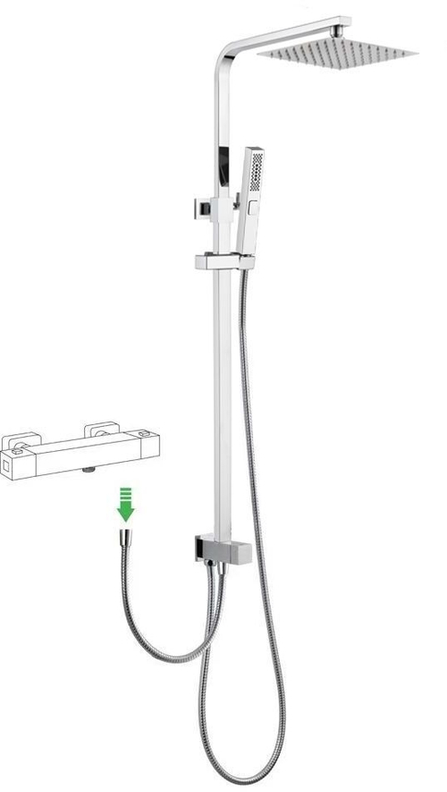 Душевая стойка Allen Brau Infinity 5.21031-00 3 режима, хром глянец