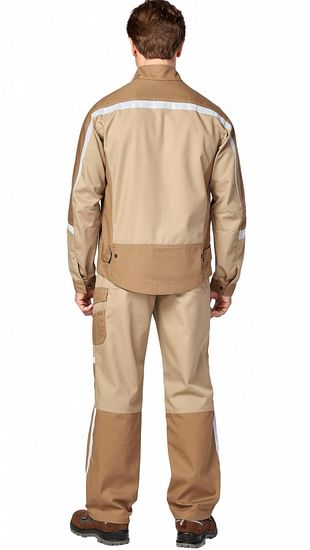 Костюм "Финикс" брюки (бежевый/т.бежевый)