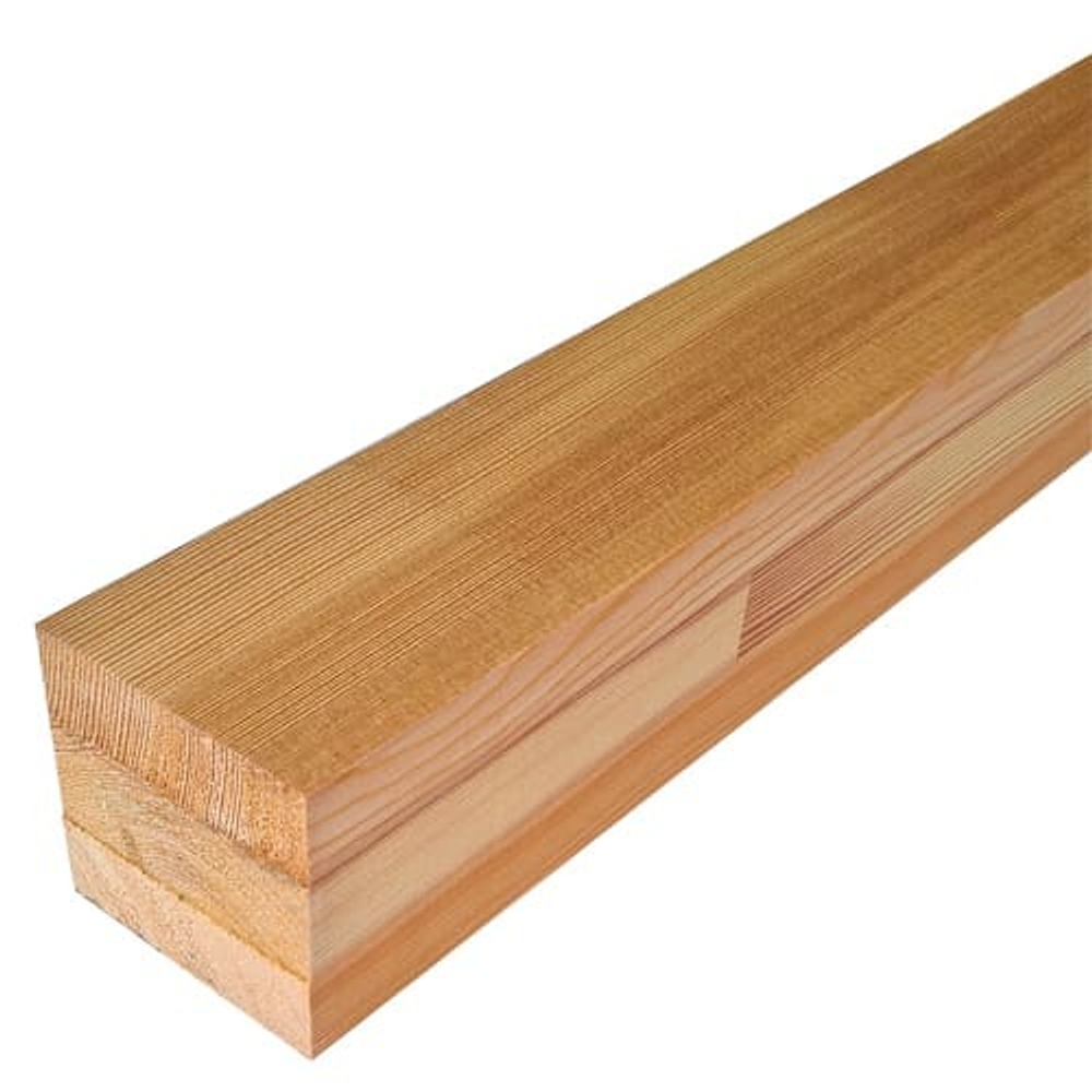 Брус клееный радиальный из лиственницы 84x86 мм