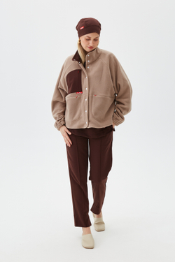 Брюки зауженные медицинские женские Сьют, шоколад