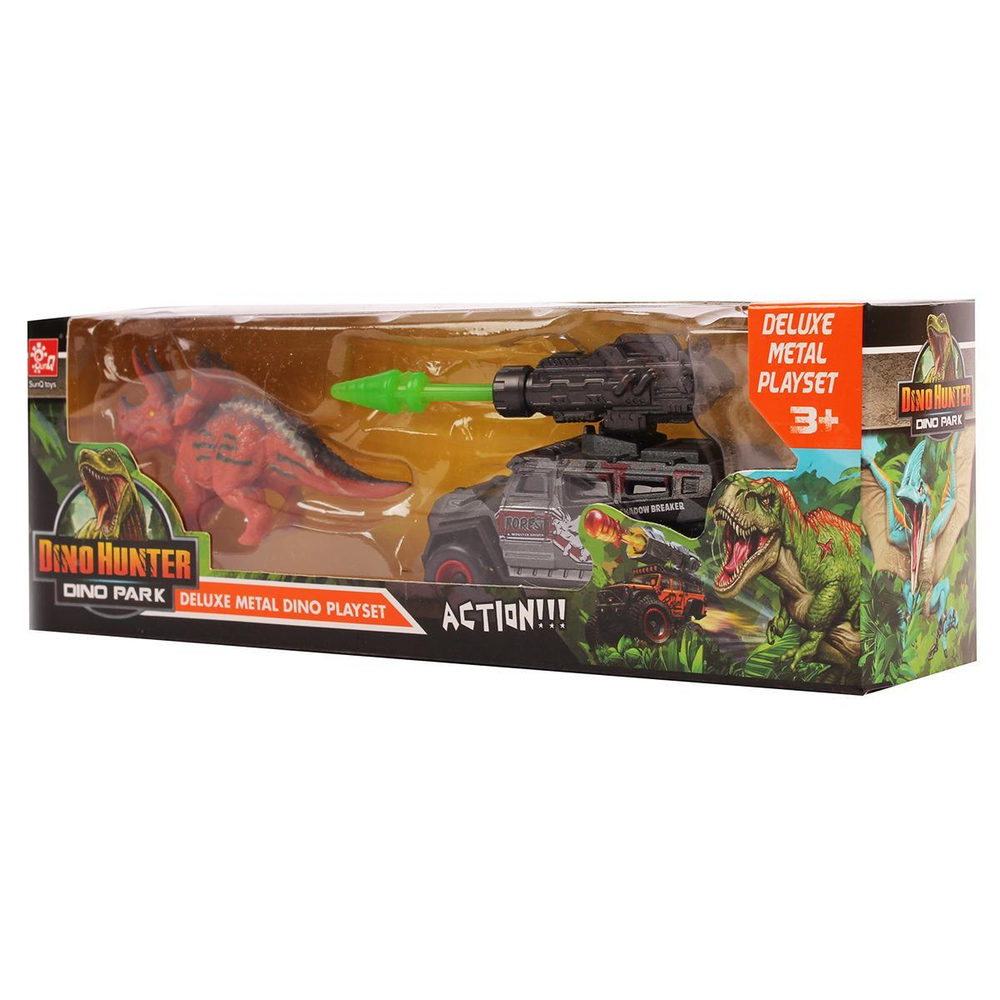 Набор машина с динозавром, коробка SQ90888-2A