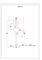 Лампа настольная Moderli V10791-4T Renny