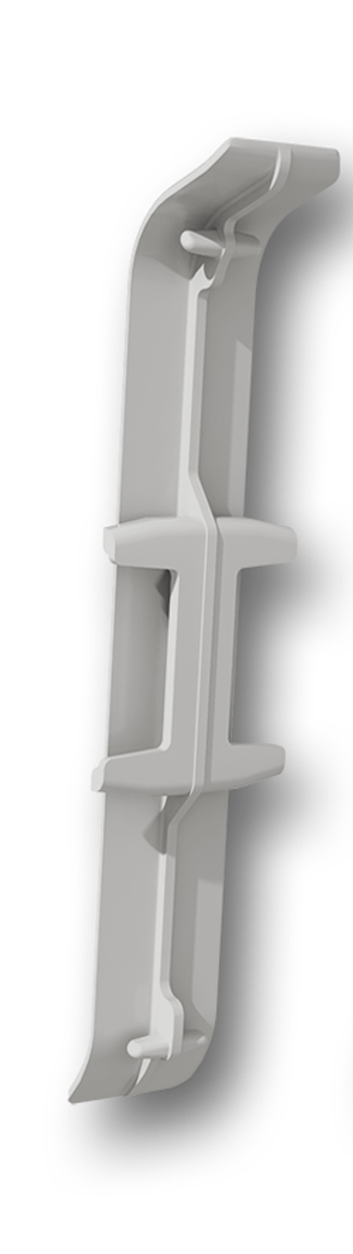 Соединитель для плинтуса 70мм "Деконика", 002 Светло-серый