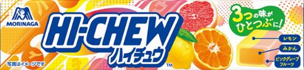 Конфеты жевательные Hi-Chew цитрусовый микс 12шт, Morinaga 55.2г