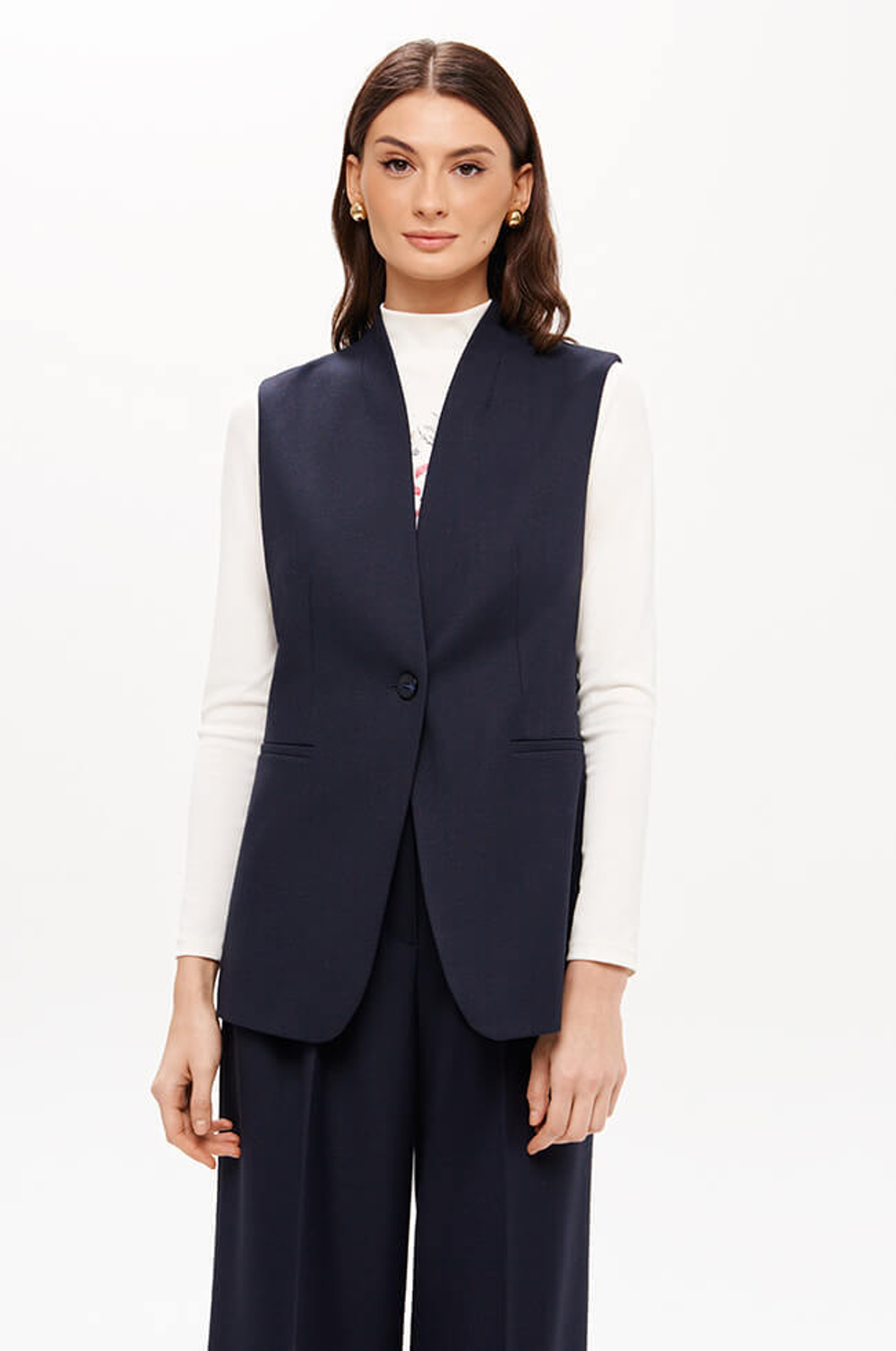 1949 Жилет женский (темно-синий)