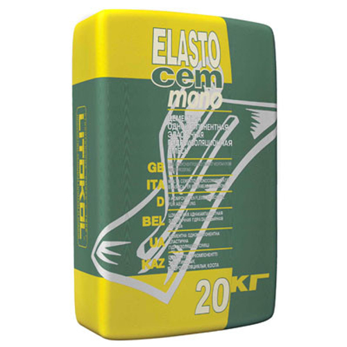 Смесь гидроизоляционная однокомпонентная Litokol Elastocem Mono 20 кг