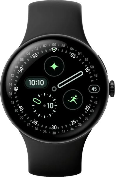 Умные часы Google Pixel Watch 4 45mm Wi-Fi + LTE (Matte Black/Obsidian)