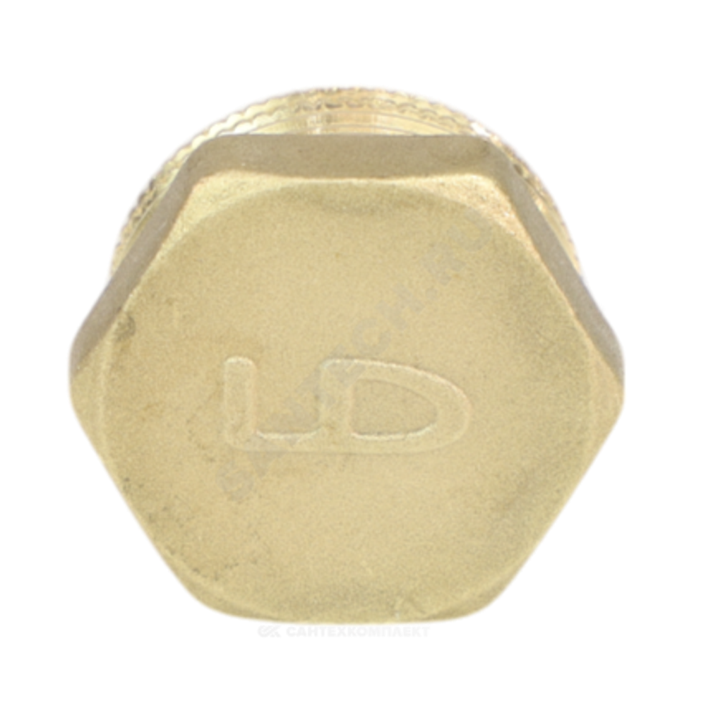 Заглушка латунь Ду 50 (2") НР LD LD.65.505.50