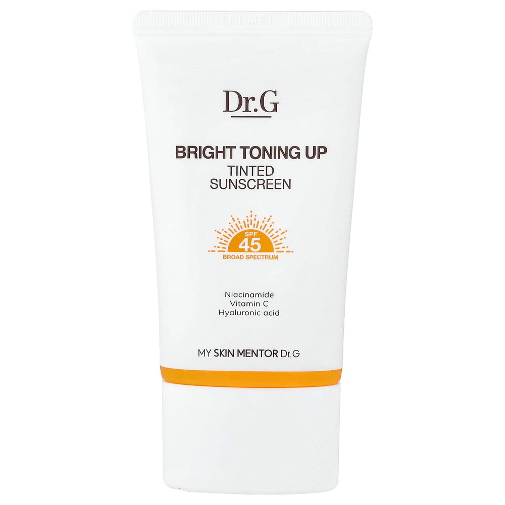 Dr. G, Bright Toning Up, солнцезащитное средство с оттенком, SPF 45, 50 мл (1,69 жидк. унции)