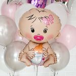 F Шар фигура Малышка Розовая 26"/66 см (БГ-23)